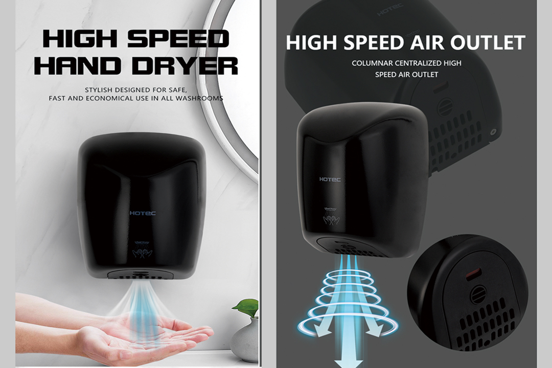 HOTEC Hand Dryers: A New Hygienic Choice That's Fast, Quiet and Cost-Saving