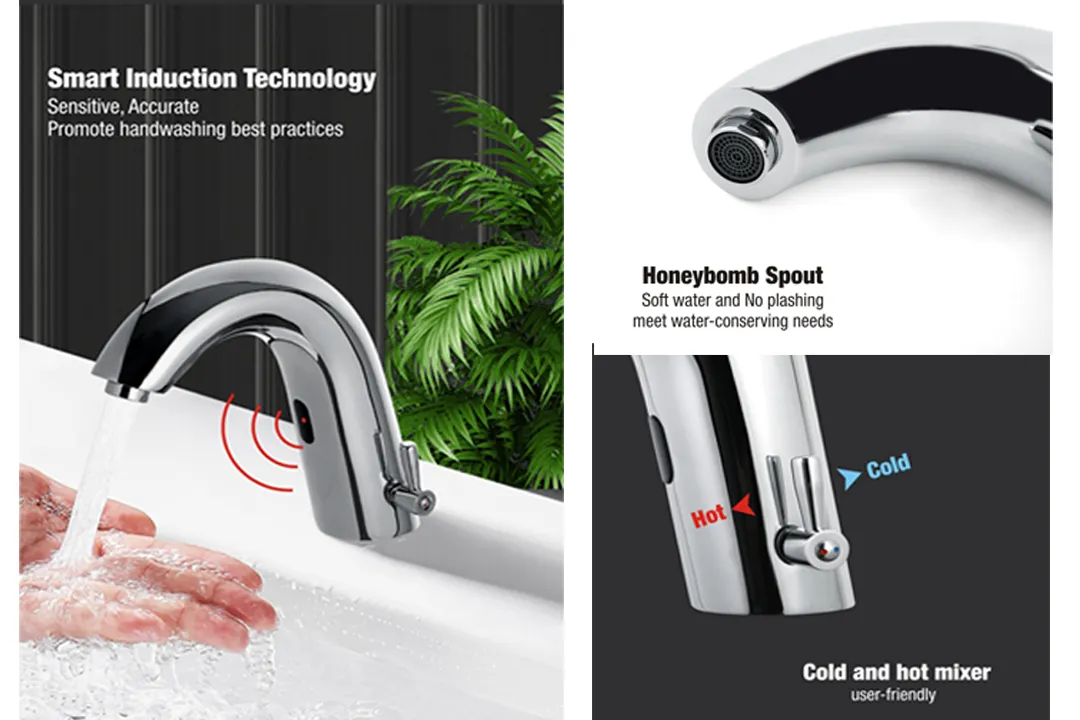HOTEC Basin Mounted Sensor Faucets: A Solid Choice for Hygienic Washrooms