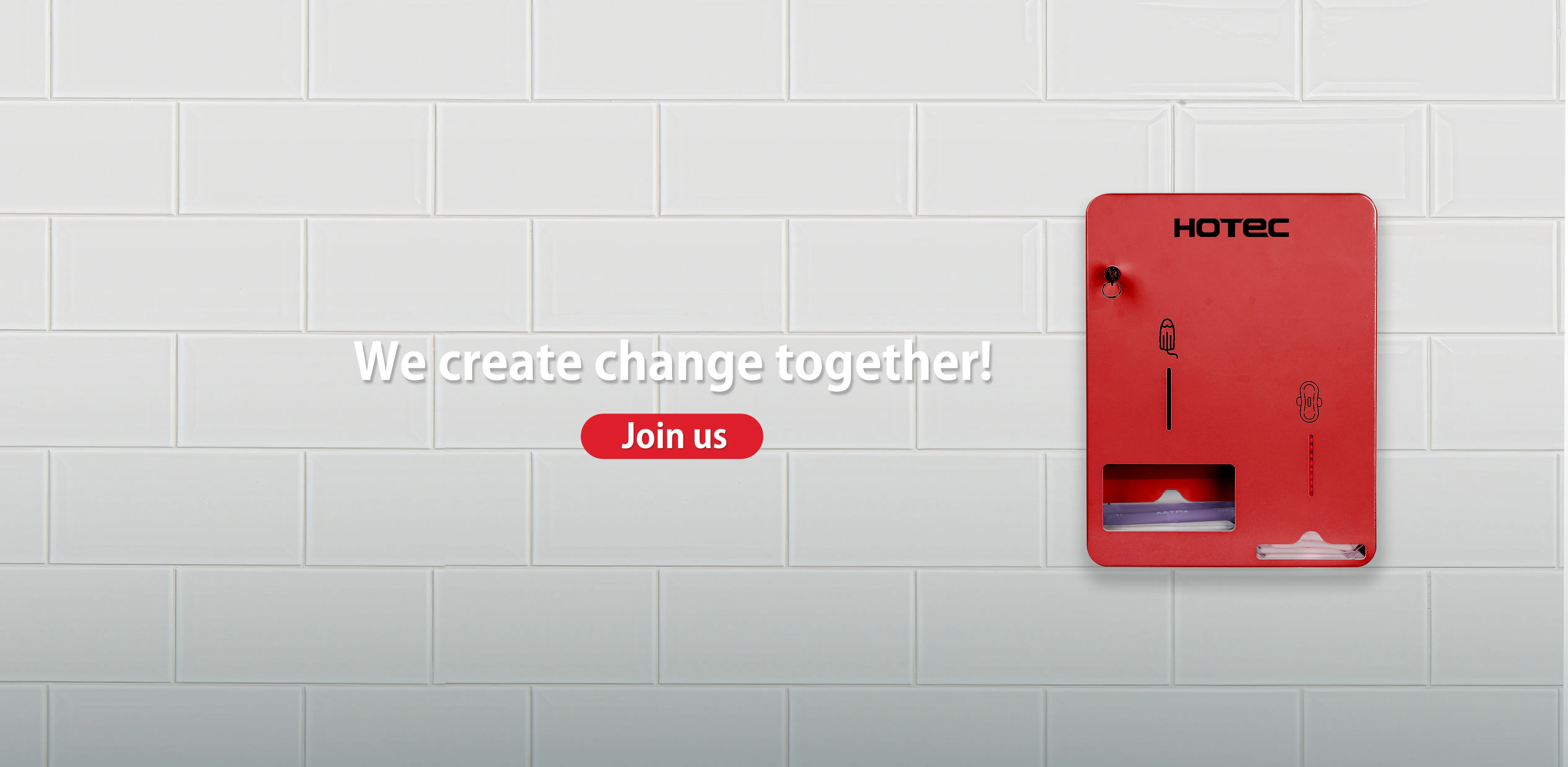 Two Channels Tampons & Pads Dispensers