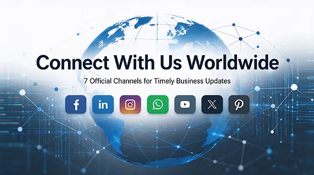 Follow Our Official Social Media Channels for Timely Corporate & Industry Updates